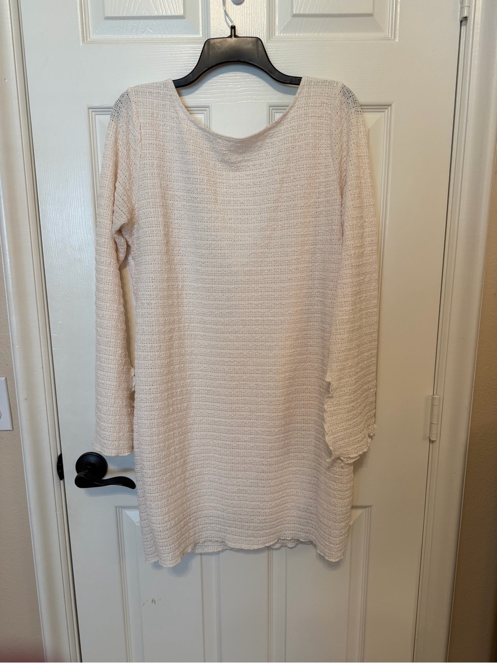 wild fable Cream Knit Long Sleeve Sweater Dress